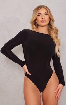 PRETTYLITTLETHING BODY ODKRYTE PLECY WIĄZANIE DŁUGIE RĘKAW 79X NG4__XL