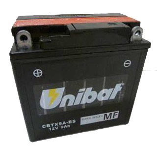 Akumulator Unibat CBTX9A-BS, YTX9A-BS, 9AH, 130 A