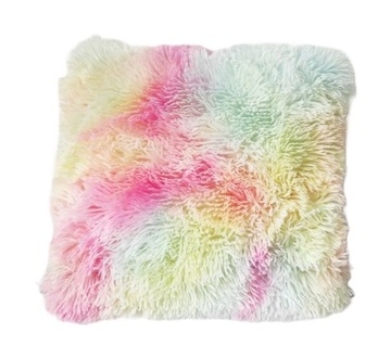 CIENIOWANA PODUSZKA 45x45 FUTERKO Włochacz TIE DYE