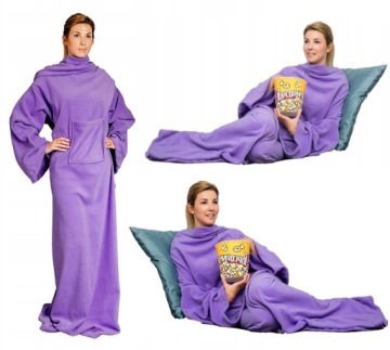 Одеяло - Халат Большое одеяло с рукавами для холодного человека.