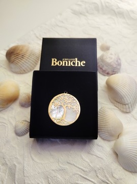 ЗОЛОТОЙ КУЛОН ИЗ ПЕРЛАМУТА ДЕРЕВО СЧАСТЬЯ