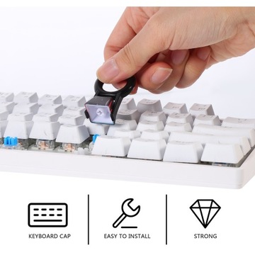 4 шт. шикарные колпачки для клавиатуры, компьютерные наклейки, наборы колпачков, прочные