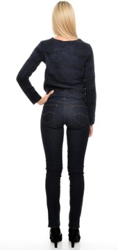 LEE bluza NAVY zip moro BOMBER _ M