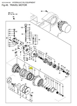 YANMAR Ступичный редуктор BD110-1SB 110x140x28
