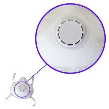 ПЫЛЕМАСКА FFP3, ХОРОШО ЗАКРЫТАЯ, АНТИВИРУСНАЯ полумаска