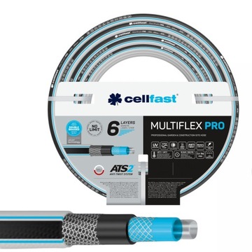 ШЛАНГ CELLFAST 6-СЛОЙНЫЙ САДОВЫЙ ШЛАНГ MULTIFLEX PRO ATS2 1 ДЮЙМ 10 М 13-830 ПОЛЬСКИЙ