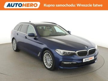 BMW Seria 5 G30-G31 Touring 520d 190KM 2018 BMW 520 4x4 automat pamorama full LED jasne skóry, zdjęcie 9
