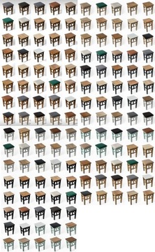 Табурет из бука ЦВЕТА Кухонный табурет SOLID MASSIVE Waxed Loft