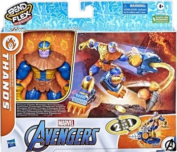 MARVEL AVENGERS BEND AND FLEX FIRE MISSION THANOS