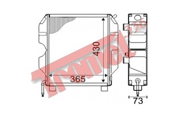 Chłodnica Goldoni FOX 1204 / VIGNERON 3 CIL D29970