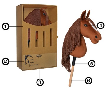 PEGAZ CLUB оригинальный Hobby Horse A3 Małopolska каштановый красный недоуздок ЦВЕТА