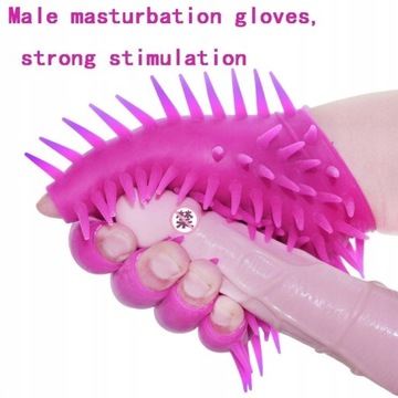 Sex Gloves for Male Masturbation Spike Erotic