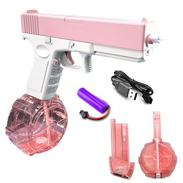 PISTOLET NA WODE ELEKTRYCZNY AUTOMATYCZNY GLOCK NA WODĘ DWA MAGAZYNKI
