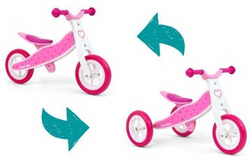 Автомобиль 2в1 Look Hearts Milly Mally Balance Bike