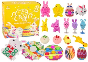 Zestaw Wielkanoc Fidget Toys Antystresowe 18 Elem.
