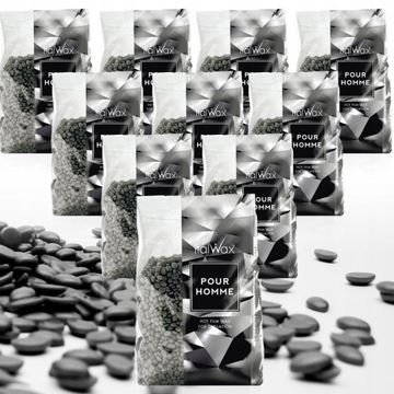 Zestaw DEPILACJA 10x wosk 1kg CZARNY + PODGRZEWACZ