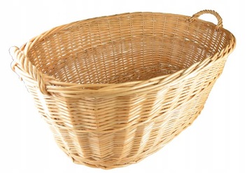 Плетеная ДЕРЕВЯННАЯ КОРЗИНКА ДЛЯ ИГРУШЕК, 90 СМ