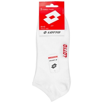 LOTTO Stopki Skarpety Sneaker 3 pary białe 39-42