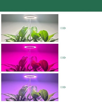 lampa LED uprawy roślin USB GROW doniczki 1000lm 800nm zmiana barwy 72 diod