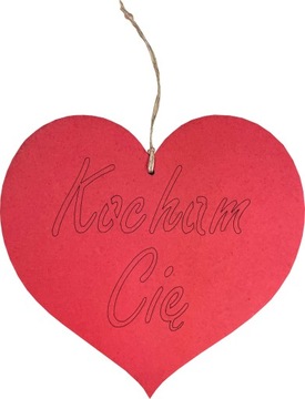 ZAWIESZKA WALENTYNKI KOCHAM CIĘ PREZENT DEKOR 15CM