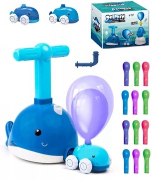 DELFIN DELFINEK SAMOCHÓD AERODYNAMICZNY WYRZUTNIA POMPKA BALONY TO