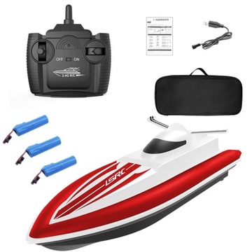 Waterproof 2.4G Kids Remote Control Speedboat 4 Channels High-Speed Racing