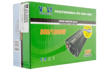 ИНВЕРТОР ВОЛЬТ ПОЛЬША IPS-500/1000 12В/230В