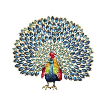 Шкатулка для украшений в виде павлина, классическая скульптура, коллекционная, декоративные украшения для дома, синяя