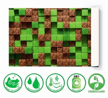 mata ochronna na biurko z ikea 120x60 jak minecraft