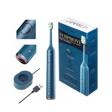 SZCZOTECZKA SONICZNA ELEKTRYCZNA DO ZĘBÓW VITAMMY SYMPHONY BLUE 82000R/M