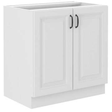 Biała szafka kuchenna stojąca 80 cm SNOW biały