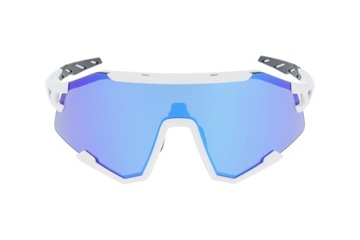 SPORTOWE OKULARY PRZECIWSŁONECZNE OX OPTICS VELOX WHITE BLUE LUSTRZANE TR90