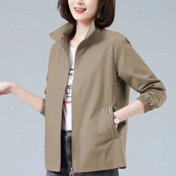 Spring Autumn Women Casual Short Coat 2023 New Lar