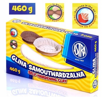 ASTRA GLINA MASA SAMOUTWARDZALNA 460G BIAŁA