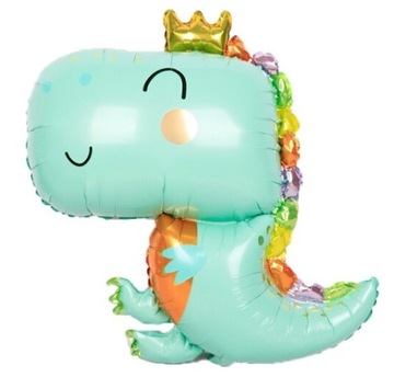 BALON DINOZAUR 3D FOLIOWY BAL URODZINY ROCZEK PRZYJĘCIE PARTY HEL