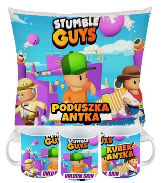 ZESTAW PODUSZKA KUBEK STUMBLE GUYS PREZENT