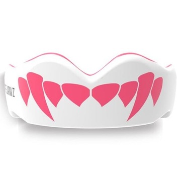 Ochraniacz na Zęby SafeJawz Szczęka Biało/Różowy