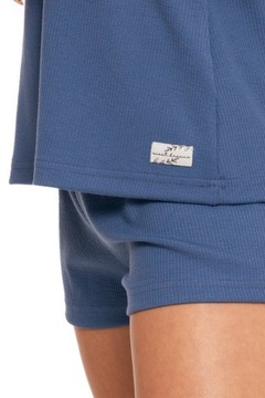 PIŻAMA PRĄŻKOWANA DAMSKA WISKOZOWA NA RAMIĄCZKACH KRÓTKIE SPODENKI MORAJ XL