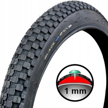 SUPER OPONA 20x2,4 BMX BLACK1 ładny bieżnik system antyprzebiciowy