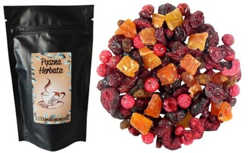 AMBROZJA Herbata owocowa Porzeczka PAPAJA (50 g) bez HIBISKUSA
