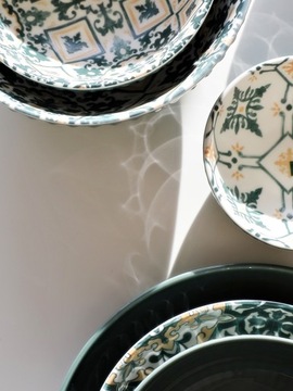 Керамическая ЧАШКА 16см, линия MOSAIQUE OLIVE, узор салатницы