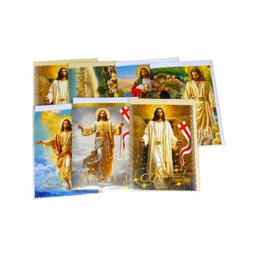 5 x karnet z życzeniami Święta Wielkanocne motyw religijny mix wzorów