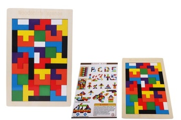 ДЕРЕВЯННЫЕ БЛОКИ ТЕТРИС ПАЗЛ МОНТЕССОРИ ПАЗЛ МОНТЕССОРИ