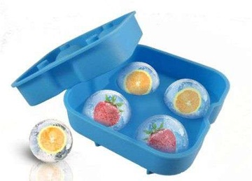 LODOWE KULE FORMA SILIKONOWA FOREMKA DO LODU 4KULE