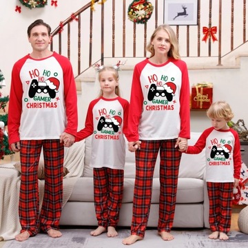 PIŻAMA Rodzinna piżama bożonarodzeniowa zestaw 2024 noworoczne ubrania nadr