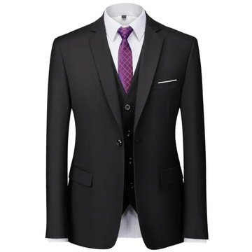 Men's Blazer Business Slim Official Solid Color Gr