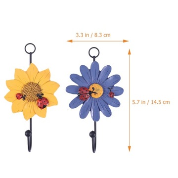 Настенная вешалка Daisy Крючки из смолы Biedronka Art LLWL