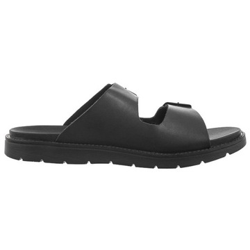 Buty na Lato Męskie Klapki Wsuwane Rieker Czarne 24290-00 Black