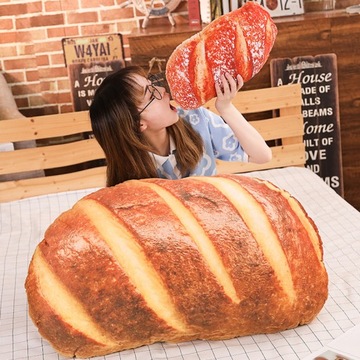БОЛЬШАЯ БУХЛА ХЛЕБА ПЛЮШЕВАЯ ХЛЕБНАЯ ОБЪЕМКА 80 СМ