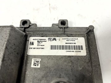 CITROEN C3 PEUGEOT 208 OPEL CORSA F JEDNOTKA ŘÍZENÍ MOTORU 9840853180